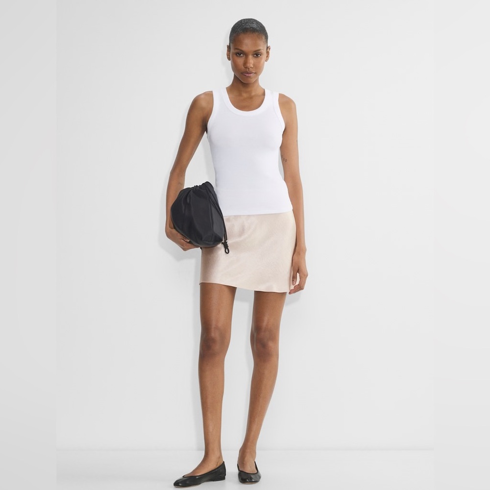 Aritzia Babaton New Slip Satin Mini Skirt